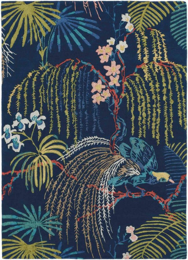 Sanderson Rain Forest Tropical Night 50708 Vloerkleed 170x240 Rechthoek Laagpolig Tapijt Klassiek Meerkleurig - Foto 2