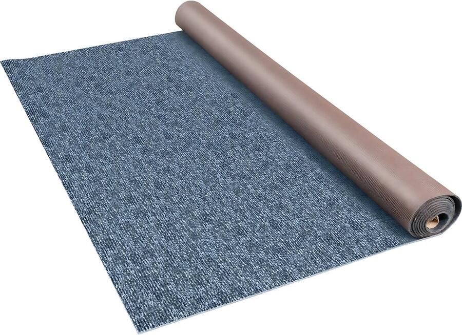 Sans margue Luxe Buitentapijt Voor binnen en buiten 400x180cm Tuintapijt Terrastapijt Buiten tapijt Blauw