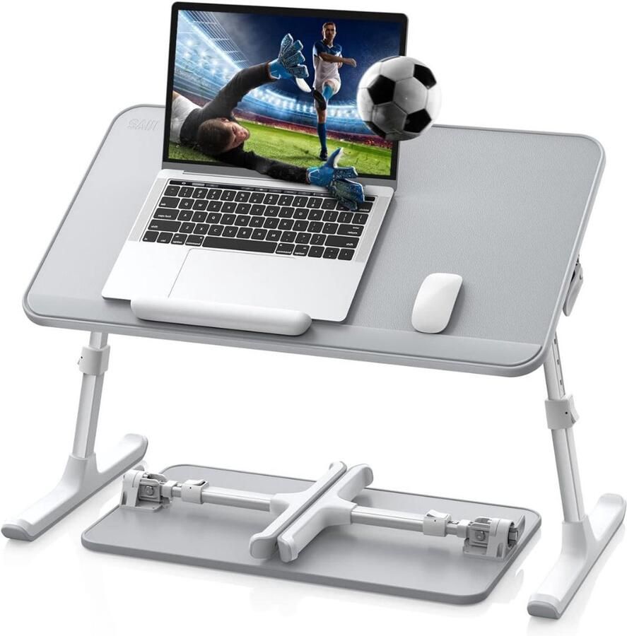 Sans Marq Bedtafel Cara Laptoptafel kussen Tafeltje voor op bed Grijs