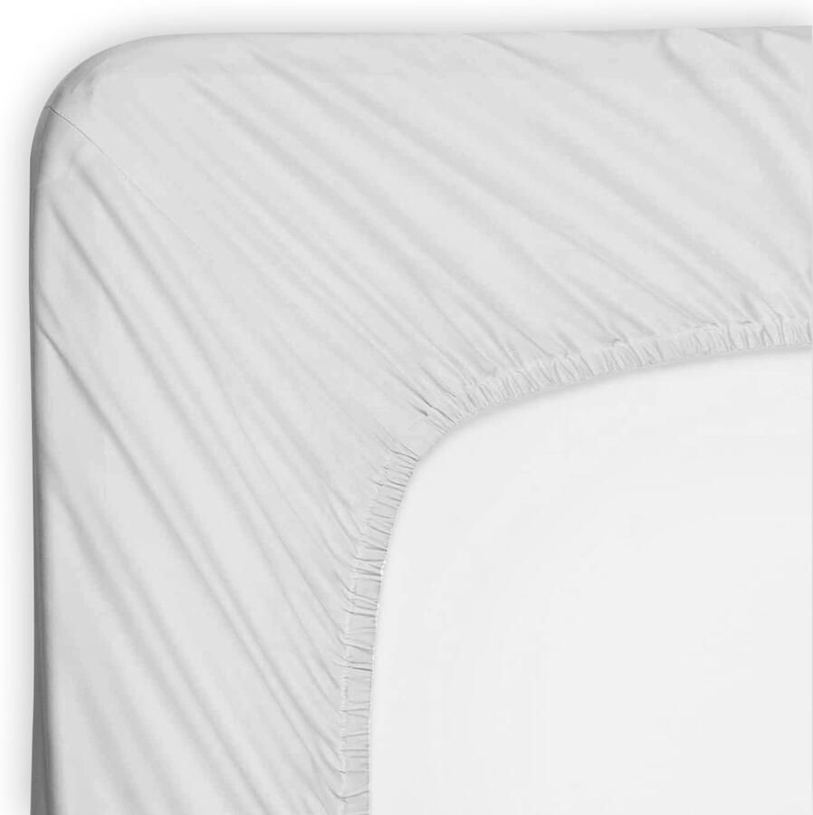 Saphira Luxe Hoeslaken Grijs – 100% Geweven Katoen – 360° Stretch – Perfecte Pasvorm – Ademend & Zacht – 200x200 220cm+40 – Voor Boxspring Matras – Voor Waterbedmatras - Foto 2