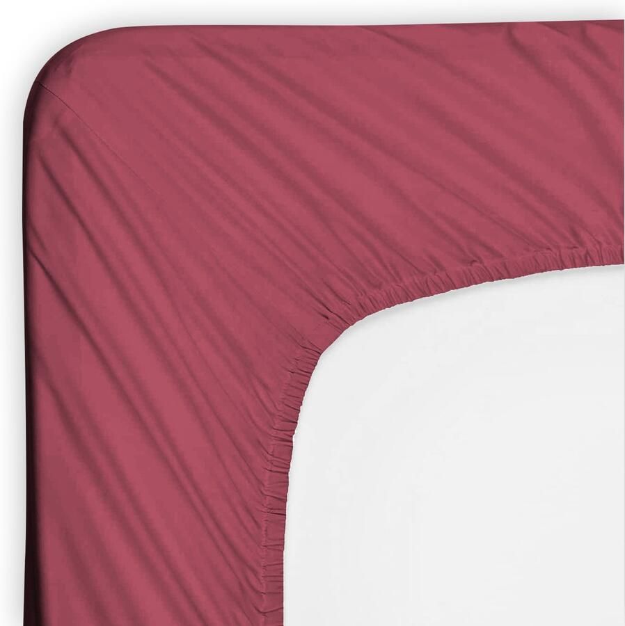 Saphira Luxe Hoeslaken Kastanjebruin – 100% Geweven Katoen – 360° Stretch – Perfecte Pasvorm – Ademend & Zacht – 200x200 220cm+40 – Voor Boxspring Matras – Voor Waterbedmatras - Foto 2