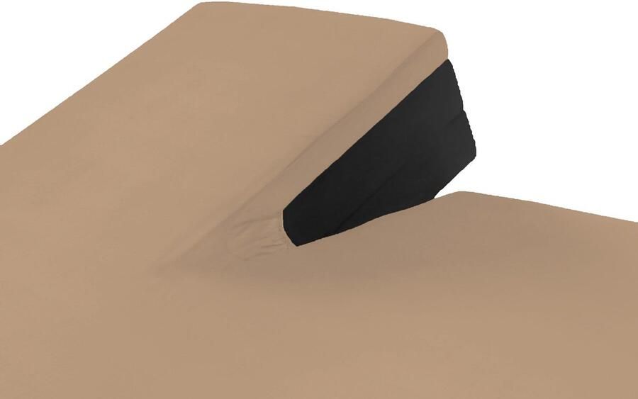 Saphira Luxe Splittopper Hoeslaken Taupe Beige – 100% Jersey Katoen – 180x200 220 cm – Split van 80 90cm – Zacht Ademend & Rekbaar – Voor Splittopper Matras – Perfecte Pasvorm - Foto 2