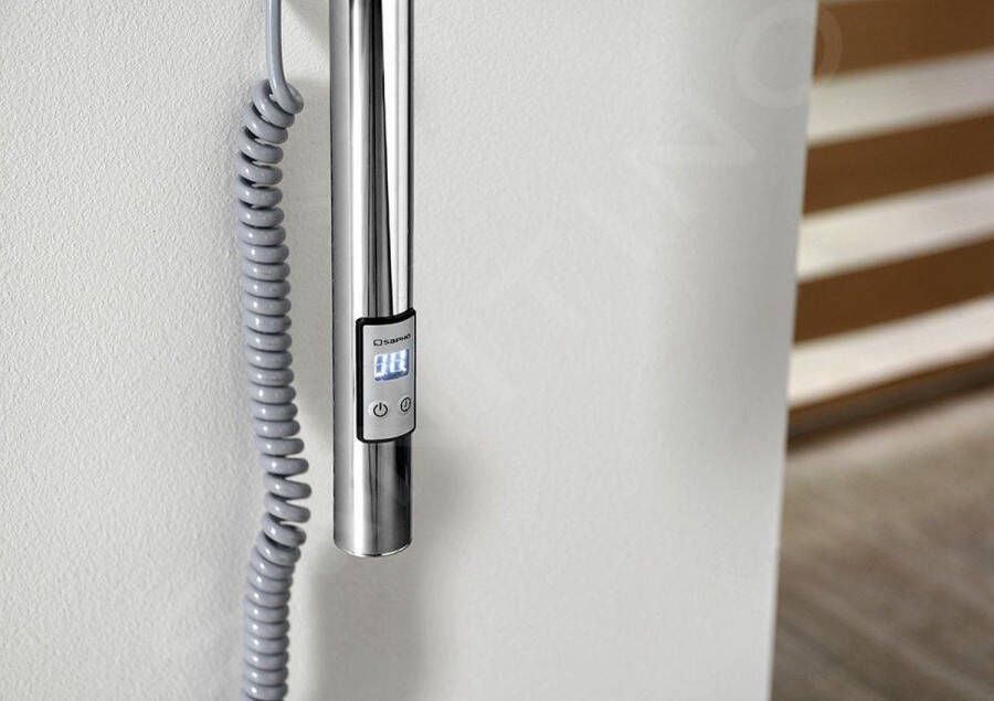 Sapho Verwarming Handdoek droger 150x1500 mm met timer 30 W RVS