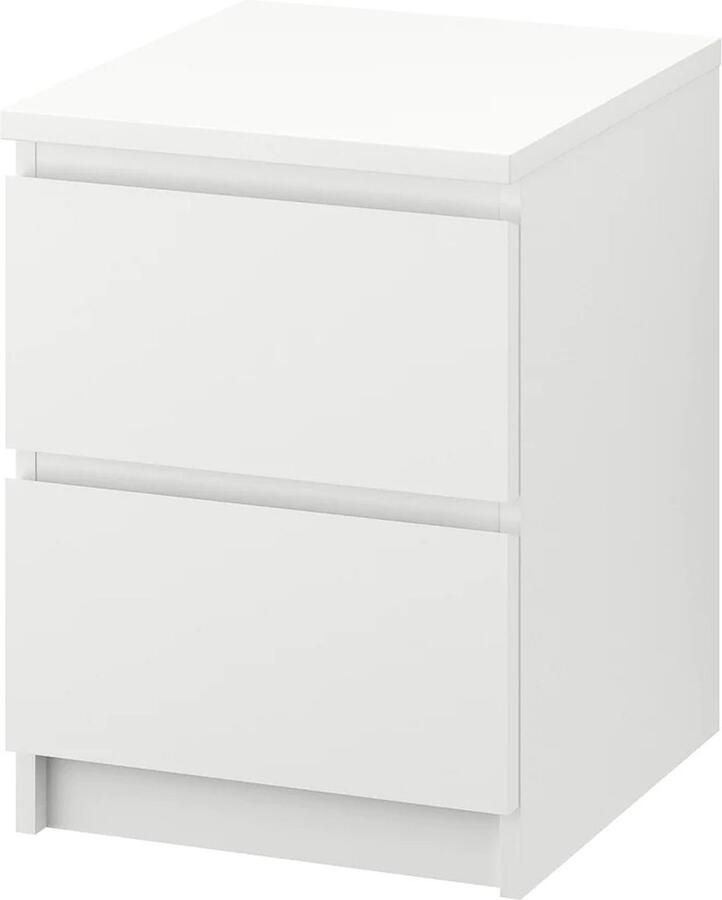 Sarcia.eu MALM Witte Ladekast 2 lades 40x55 cm 802.145.49
