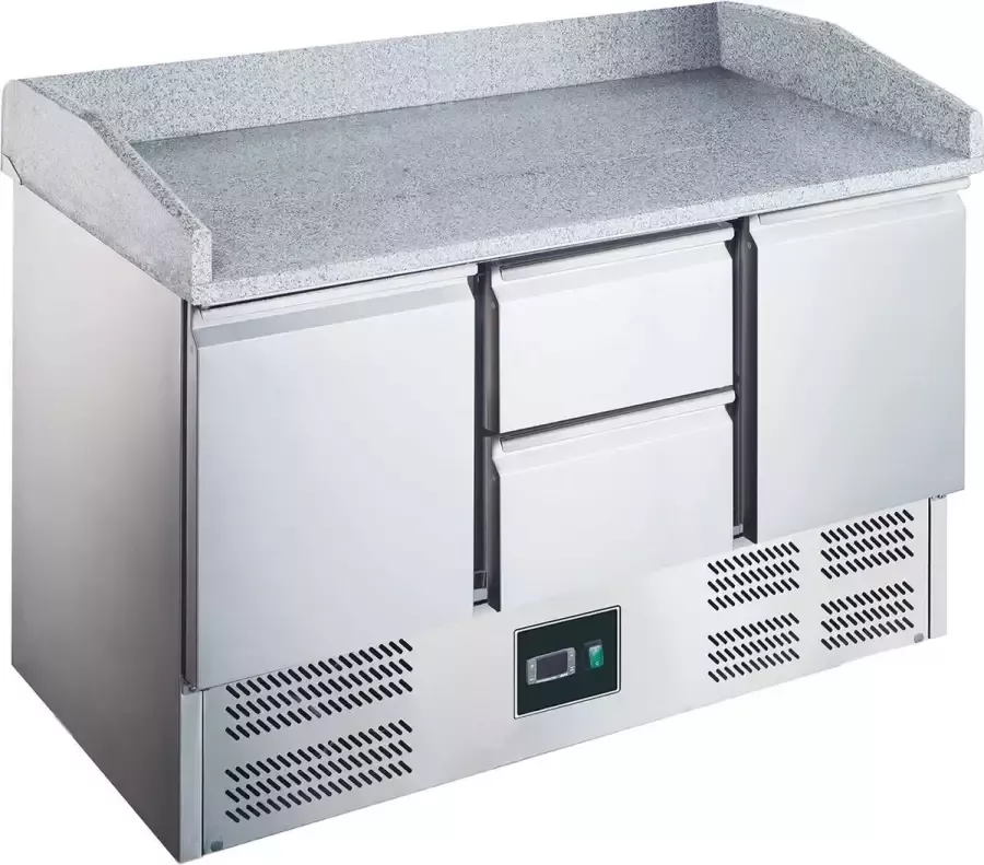 Saro Pizza Preparation Table With Glass Top Model Es 903 Pz 2 2 465-1075