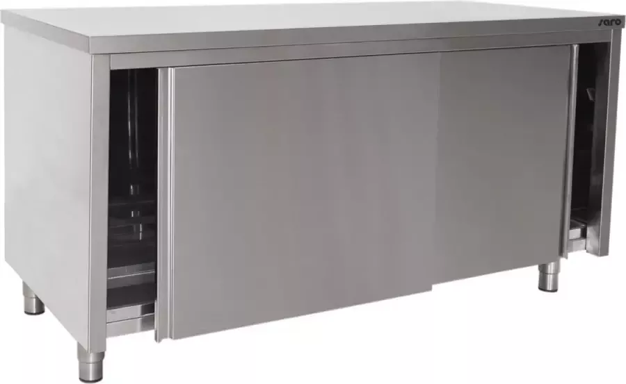 Saro roestvrijstalen wandkast schuifdeur 600 mm diepte 1800 mm 600-2020