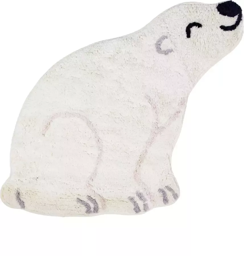 Sass & Belle vloerkleedje Nanook de ijsbeer kleedje voor de kinderkamer