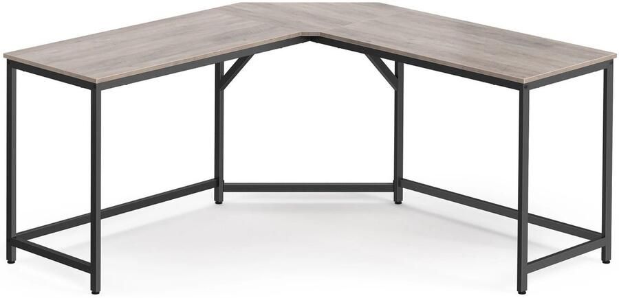 Sattire L-Vormig Hoekbureau 149x149x76 cm – Black Bureau voor Home Office Gaming & Thuiswerk