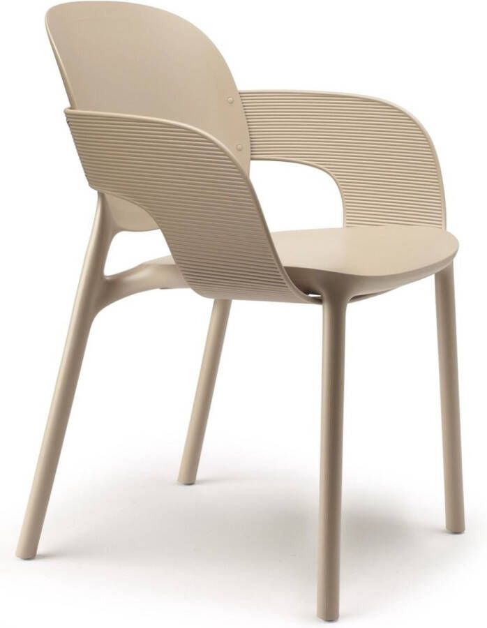 Scab Hug Stoel Armleuningen Set Van 4 Duifgrijs