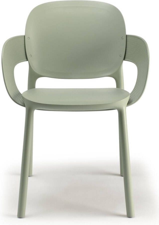 Scab Hug Stoel Armleuningen Set Van 4 Saliegroen