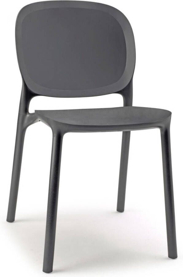 Scab Hug Stoel Set Van 6 Antracietgrijs