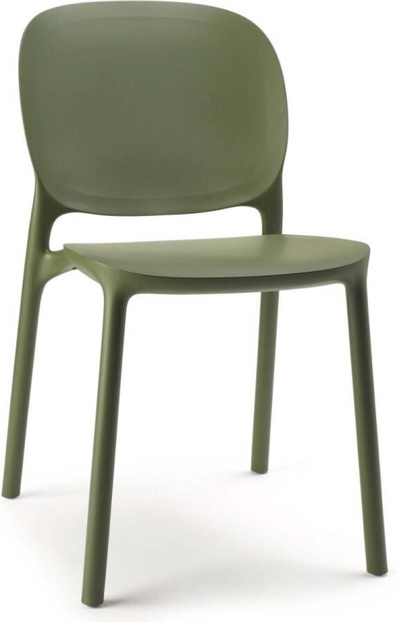 Scab Hug Stoel Set Van 6 Olijfgroen