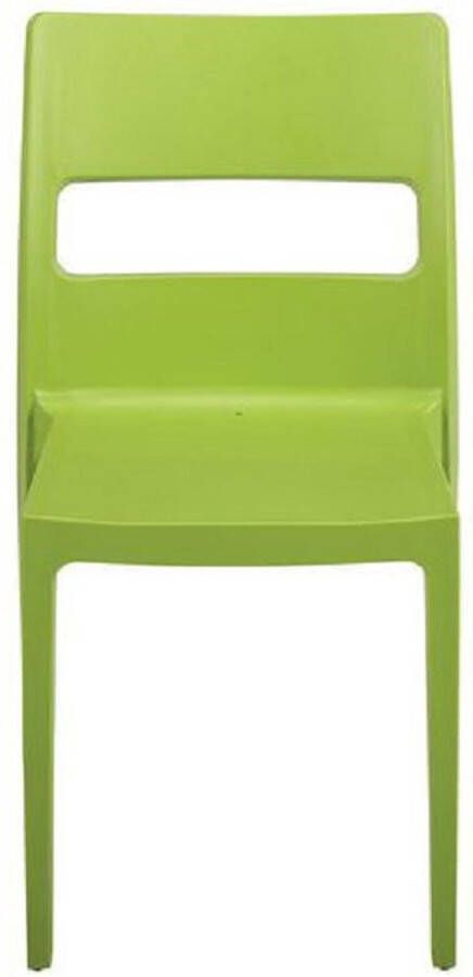 S•CAB Designstoel terrasstoel campingstoel SAI in lichtgroen van het Italiaanse . Verpakt per 6 stuks en 5 jaar garantie! - Foto 1