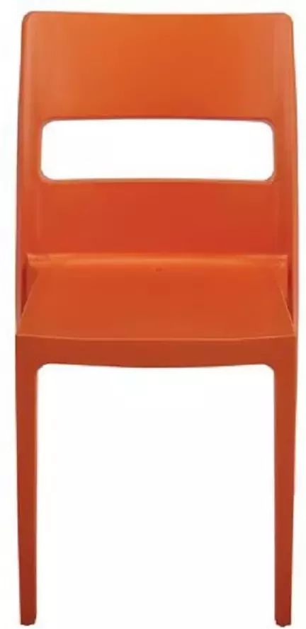 S•CAB Designstoel terrasstoel campingstoel SAI in oranje van het Italiaanse . Verpakt per 6 stuks en 5 jaar garantie!