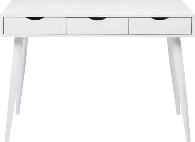 Actona Sidetable bureau Jupiter 110 Cm 3 Lades Wit Secretaire Wit MDF - Foto 2