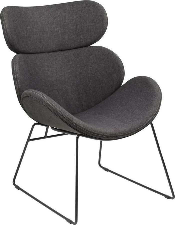 Giga Living Fauteuil Grijs Stof 78 5x69x90 5cm Bjorli - Foto 3