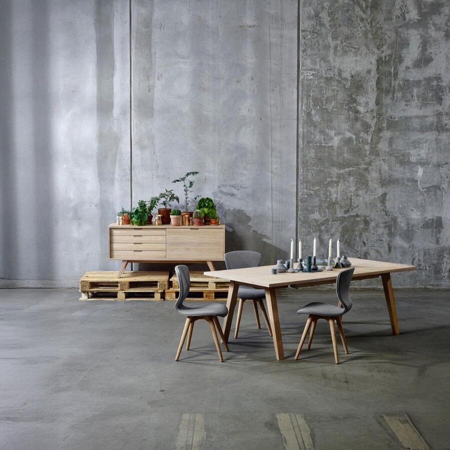 Scandes Giga Living Eettafel Annie Rechthoek Uitschuifbaar Naturel 210 310cm