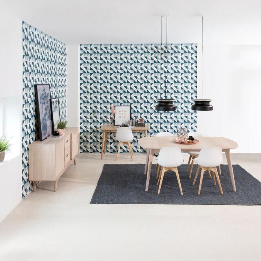 Leen Bakker Bureau Lundo eiken 60x120x75 cm