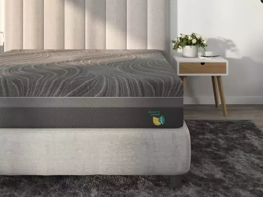 SCARNATTI 27 cm Cool Gel Memory Foam Matras 90x200 cm 7 zone visco-elastische & koudschuimmatras