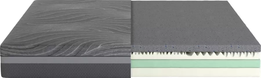 SCARNATTI Ultimate Comfort 27cm Matrassen 140x200 cm CoolGel 7 zone ergonomie Bamboe matras Kool Traagschuim Groene Thee Koudschuim Extra Dikke Comfort - Foto 3