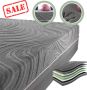 SCARNATTI 27 cm Cool Gel Memory Foam matras 140 x 200 cm 7-zones visco-elastisch & koudschuimmatras verrijkt met groene thee en bamboehoutskool Zero-Partner Disturbance - Thumbnail 3