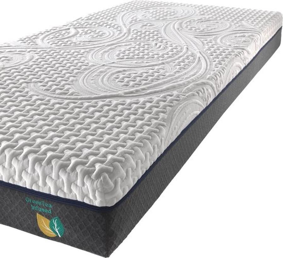 SCARNATTI VIP Comfort 18cm Matras 90x200 cm Koudschuim CoolGel 7 zone ergonomie Bamboe Kool Traagschuim Groene Thee 2in1 logeermatrassen Matrassen - Foto 5
