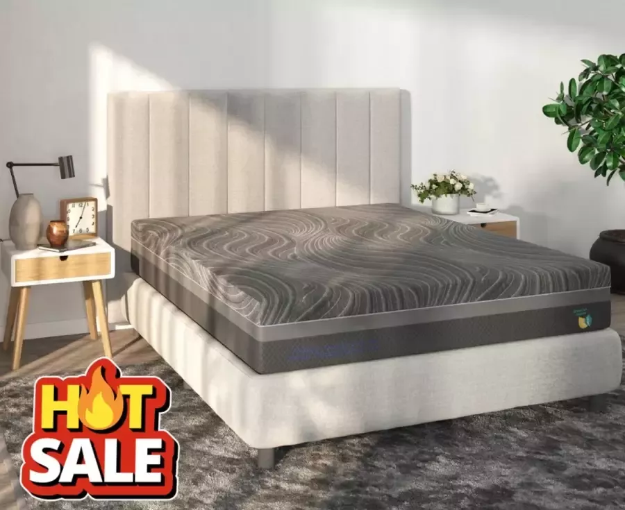 SCARNATTI Ultimate Comfort 27cm Matrassen 140x200 cm CoolGel 7 zone ergonomie Bamboe matras Kool Traagschuim Groene Thee Koudschuim Extra Dikke Comfort