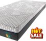 SCARNATTI Cool Gel Memory Foam matras 18 cm 90 x 200 cm 7-zones visco-elastisch en koudschuimmatras verrijkt met groene thee en bamboe houtskool Zero-Partner-Disturbance 2-in-1 - Thumbnail 5