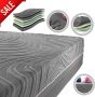 SCARNATTI 27 cm Cool Gel Memory Foam matras 140 x 200 cm 7-zones visco-elastisch & koudschuimmatras verrijkt met groene thee en bamboehoutskool Zero-Partner Disturbance - Thumbnail 4