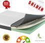 SCARNATTI Cool Gel Memory Foam matras 18 cm 160 x 200 cm 7-zones visco-elastisch en koudschuimmatras verrijkt met groene thee en bamboe houtskool Zero-Partner-Disturbance 2-in-1 - Thumbnail 2