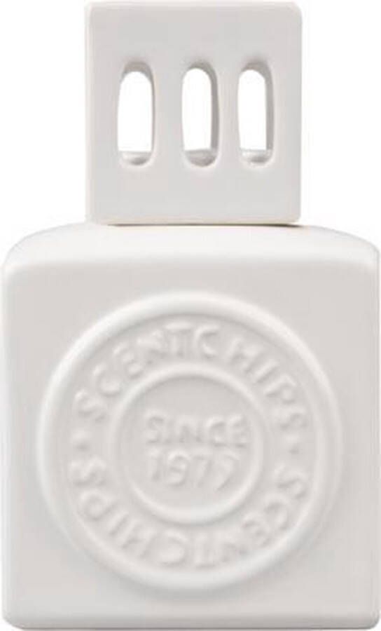 Scentchips ScentOil Lamp Keramic White Square Logo