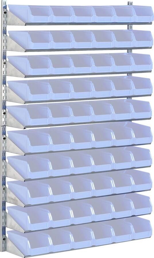 Schäfer Shop Select Wandrek 10VK 10 legborden L 1000 x B 640 x D 155 mm zonder en met bakken