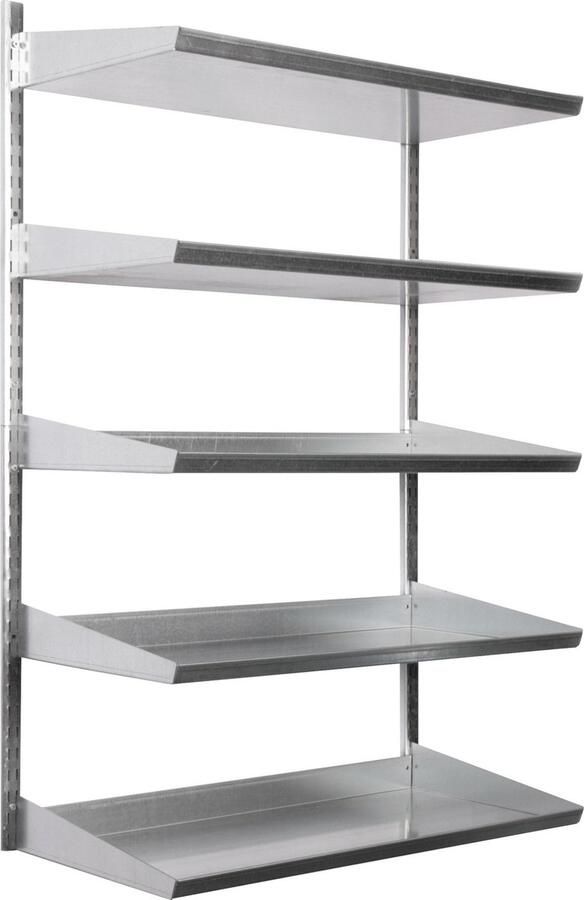 Schäfer Shop Select Wandrek 5 legborden voor bakken in EURO-maat LF 322 zonder en met bakken L 1000 x B 640 x D 300 mm