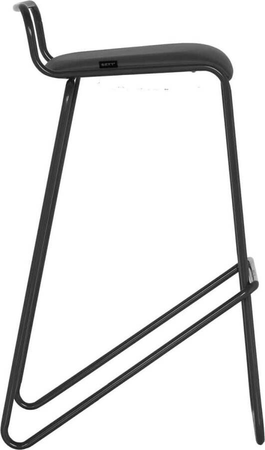 Schaffenburg Barkruk Hoog serie 126 Sledeframe Zwart- Antraciet
