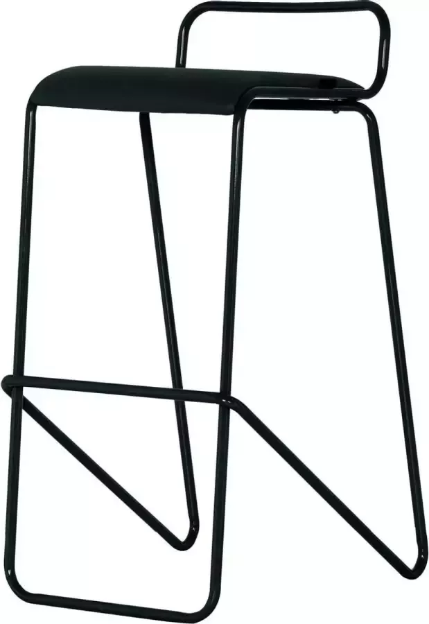 Schaffenburg Barkruk Hoog serie 126 Sledeframe Zwart- Antraciet
