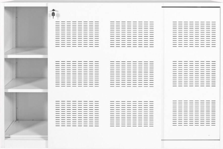 Schaffenburg PLUS Archiefkast met slot Dossierkast schuifdeurkast dubbelzijdig 160 cm