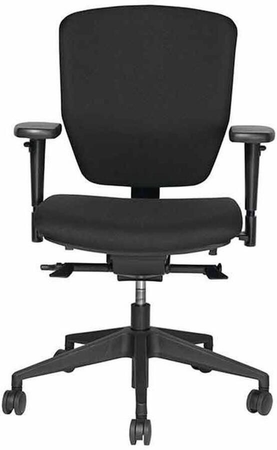 Schaffenburg bureaustoel serie NPR 1813 Plus zitting en rug stof zwart zwart