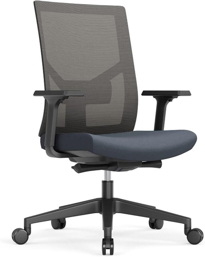 Schaffenburg bureaustoel Serie 110 EN – Ergonomische bureaustoel in de kleur grijs. No Nonsens stoel met 5 jaar garantie! - Foto 2