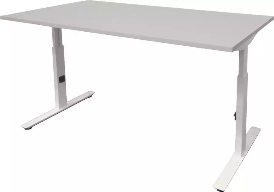 Schaffenburg Verstelbaar Bureau Linesto 140x80 grijs wit frame