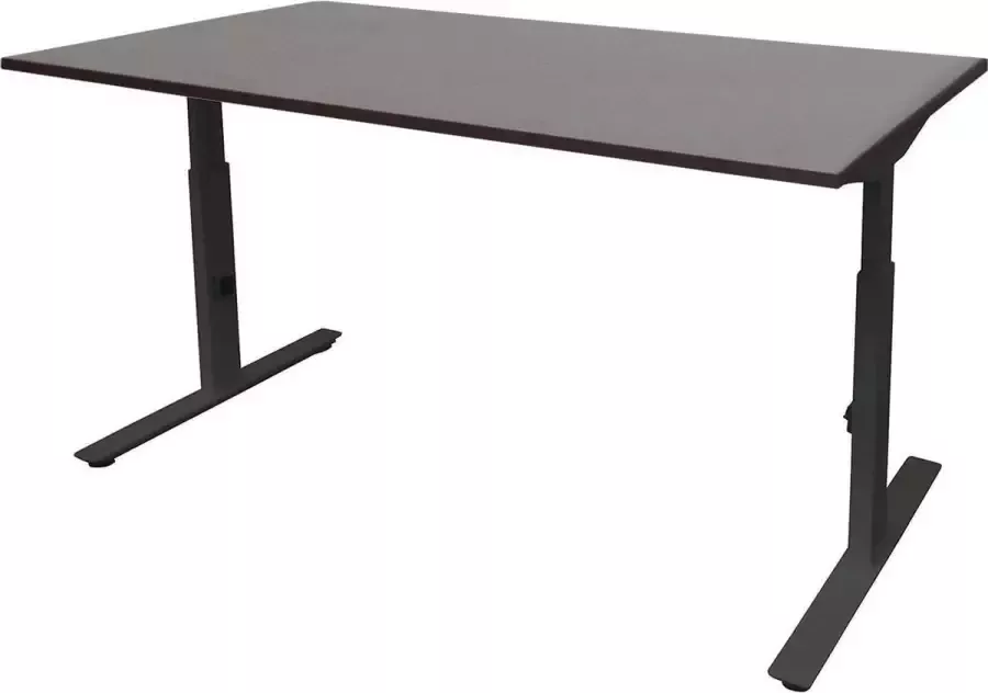 Schaffenburg Verstelbaar Bureau Linesto 140x80 logan zwart frame