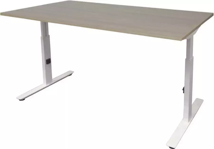 Schaffenburg Verstelbaar Bureau Linesto 140x80 robson wit frame