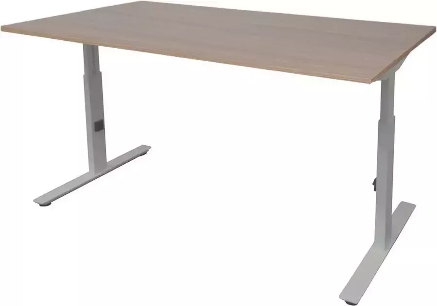 Schaffenburg Verstelbaar Bureau Linesto 180x80 Havana Kersen alu frame