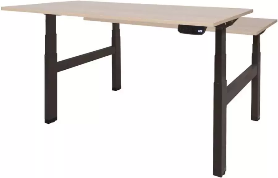 Schaffenburg Zit Sta Bureau Duo Elek 140x80 lindb. eik -zwart frame