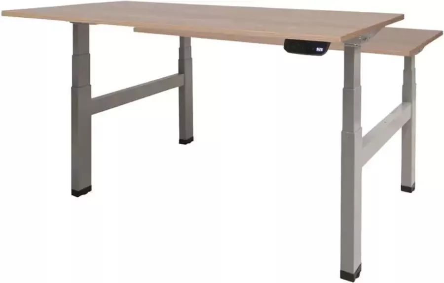 Schaffenburg Zit Sta Bureau Duo Elek 180x80 lindb. eik -alu frame