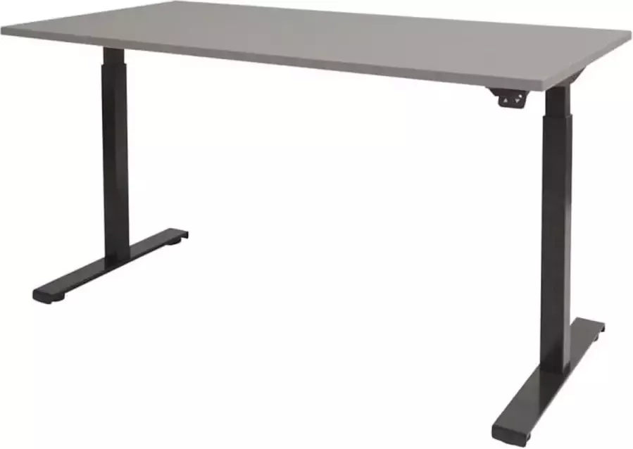 Schaffenburg Zit Sta Bureau Elektrisch 120x80 Havana Kersen -zwart frame