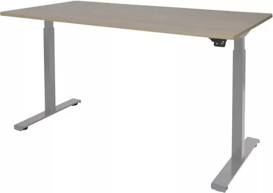 Schaffenburg Zit Sta Bureau Elektrisch 140x80 Eiken -zwart frame