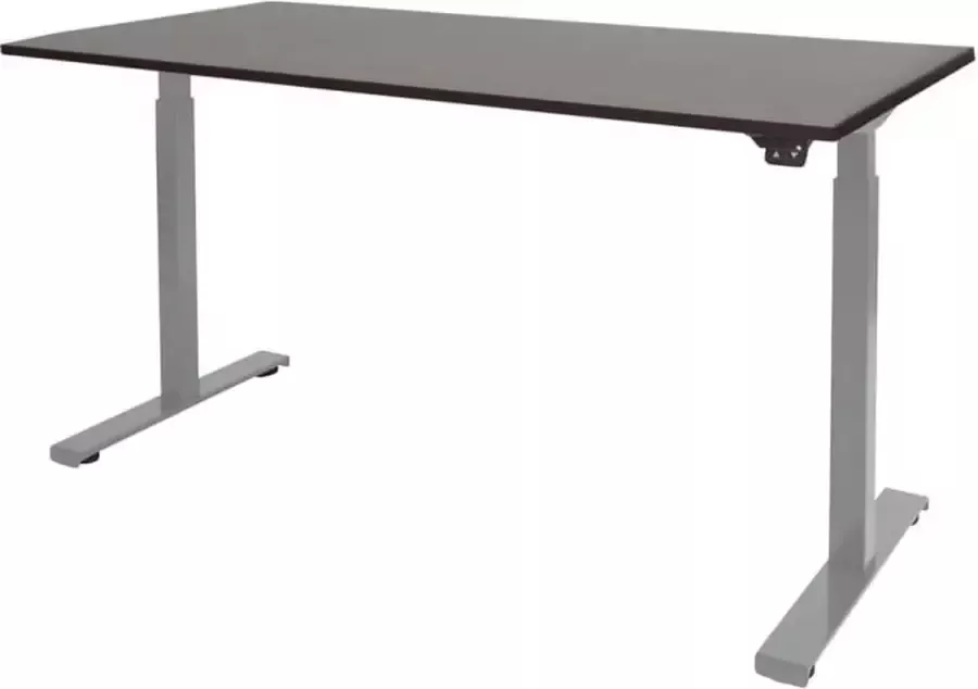 Schaffenburg Zit Sta Bureau Elektrisch 140x80 Havana Kersen -alu frame