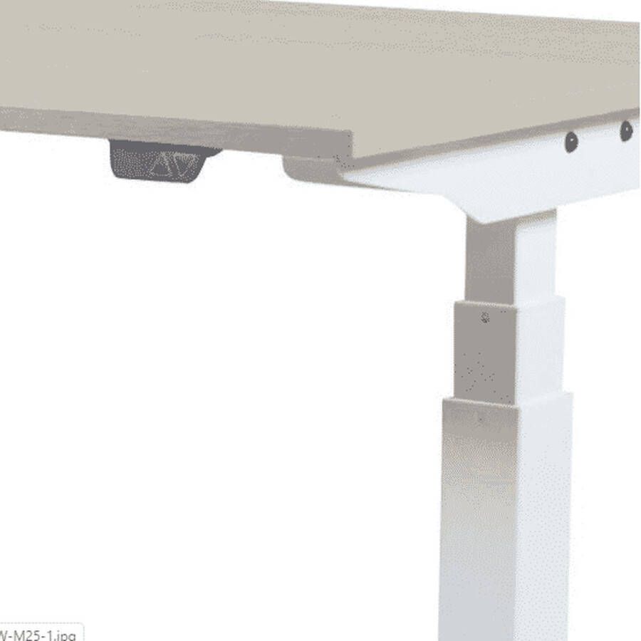 Schaffenburg Zit Sta Bureau Elektrisch 140x80 licht grijs -alu frame