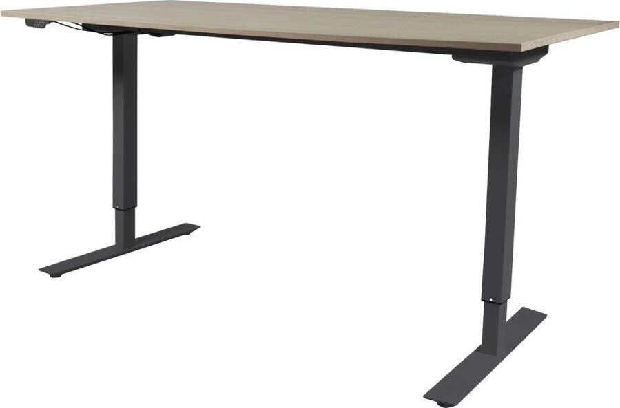 Schaffenburg Zit Sta Bureau Elektrisch 140x80 robson zwart frame