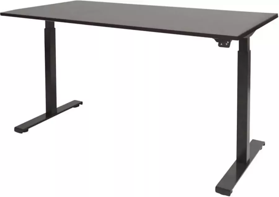 Schaffenburg Zit Sta Bureau Elektrisch 160x80 Havana Kersen -zwart frame